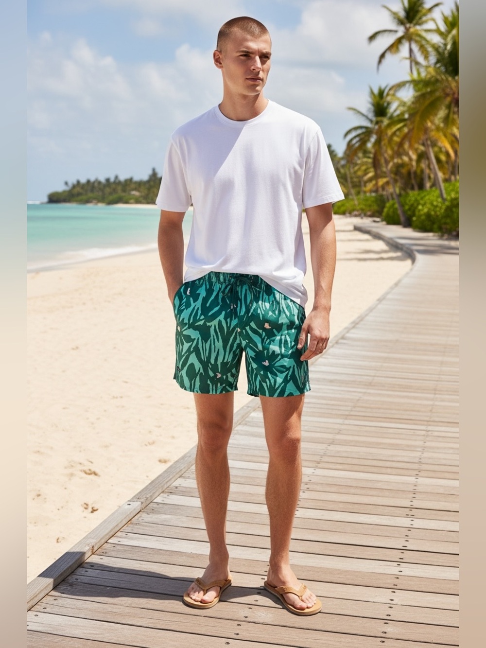 BYLT Basics Men's Ripstop Hybrid Short, swim trunks. Color:
Field-Study - Picture 2 of 4